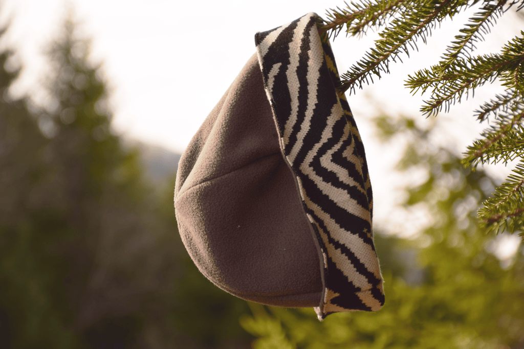 Bonnet réversible zèbre