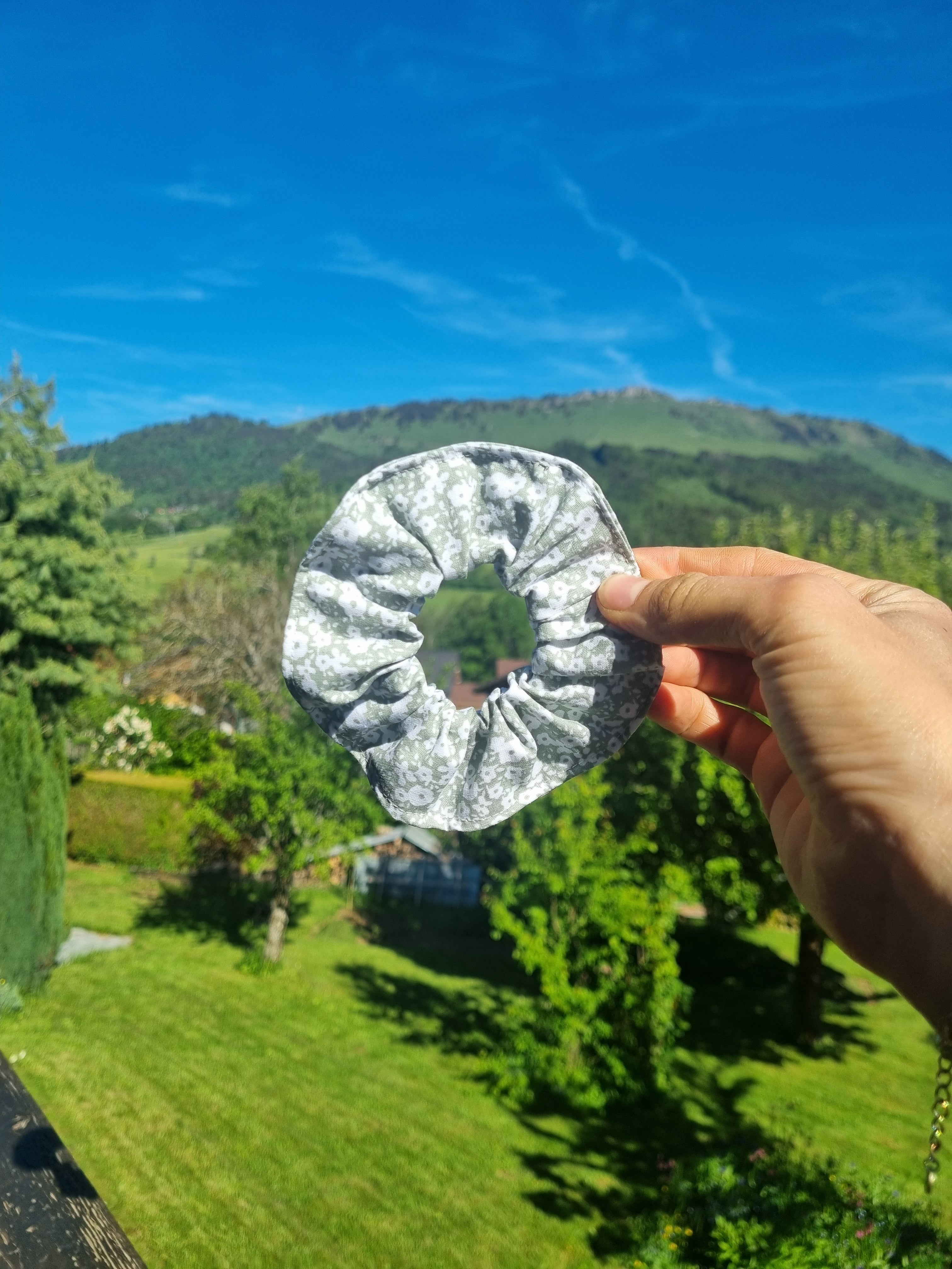 Scrunchie fleuri